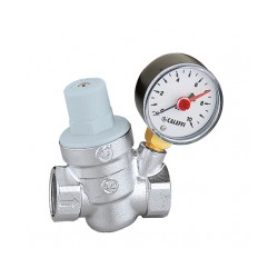 Spiediena reduktors ar manometru 1' CALEFFI
