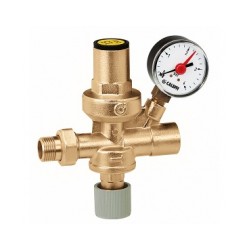 Piepildes ventīlis 1/2 CALEFFI ar manometru