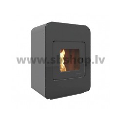 Ecoforest garnulu kamīns HIDROCOPPER 16kW, melns ar cenrālapkuri