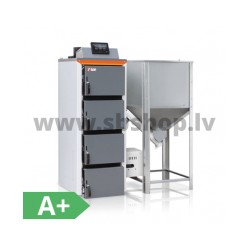 PelletFocus HKS LAZAR granulu katls 20 kW 310L ar autom.siltummaiņu, degļa tīrīšanu