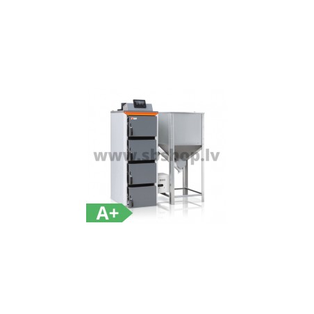 PelletFocus HKS LAZAR granulu katls 20 kW 310L ar autom.siltummaiņu, degļa tīrīšanu