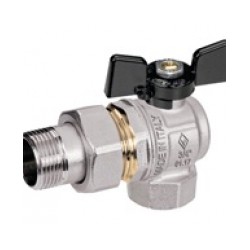 Ventīlis BUGATTI ar izjaucamo savienojumu 90G 1/2" ar tauriņa rokturi