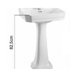 Pjedestāls BURLINGTON izlietnei 82.5 cm, balts [EN]