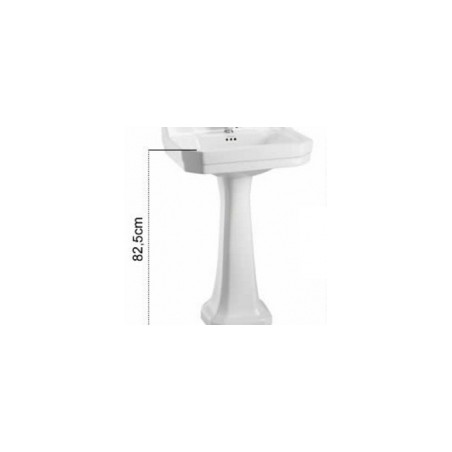 Pjedestāls BURLINGTON izlietnei 82.5 cm, balts