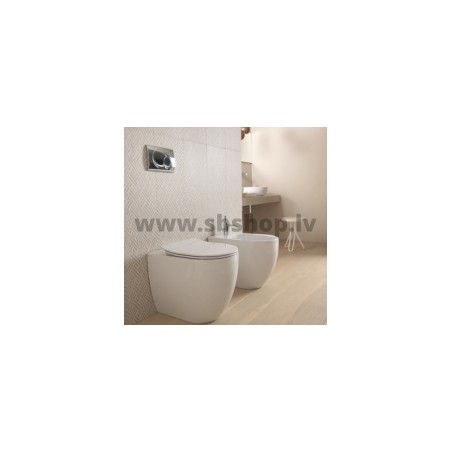 WC pods LIKE grīdas ar SC vāku, balts GSG ceramica [EN]