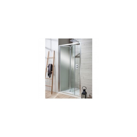 Dušas durvis Burlington BIFOLD 1000x1950mm, divkāršās salokāmas EBFSC1000 [EN]