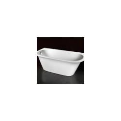 Bathtub VARIO M 156x75cm balta+sifons + 2 stūru noapaļošana