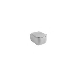 WC toilet bowl wall-hung BRIO with SLIM softclose lid, white