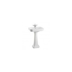 Washbasin VICTORIAN 56cm, white without kājas