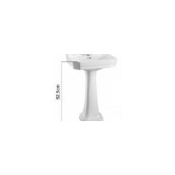 Pjedestāls BURLINGTON for washbasin 82.5 cm, white
