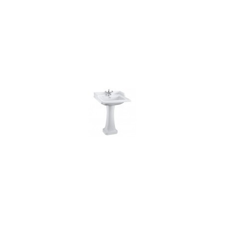 Washbasin Burlington CLASSIC 65cm, white BEZ kājas