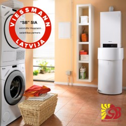 Viessmann Vitodens 200-W 19kW KOMPLEKTS ar Vitocell CUGB 120L boileri