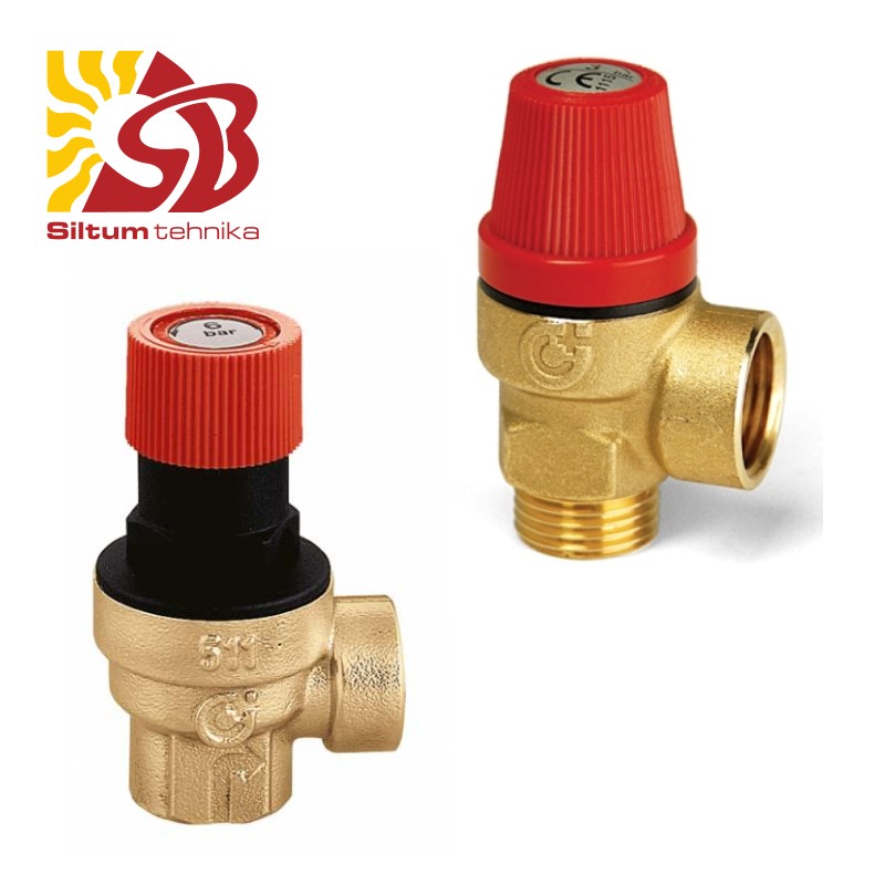 CALEFFI Drošības vārsts 1/2F 1,5 bar