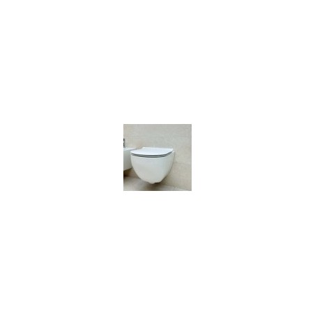 HATRIA CENTRICA VORTEX toilet bowl wall-hung with SOFTCLOSE lid