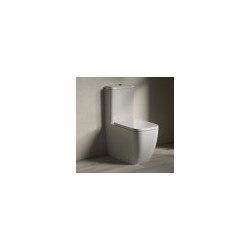 HATRIA BIANCA toilet bowl floor, white with bāciņu and Soft Close lid