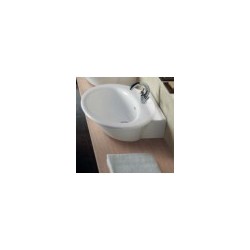 HATRIA SCULTURE washbasin 65x58cm white, stiprināma wall-mounted or liekama uz virsmas