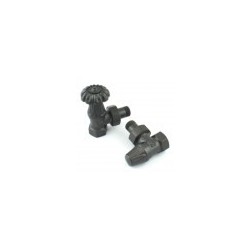 Carlo Poletti ARTISTIC 90grādu ventīļu set 1/2` x 1/2'', with plugs and air vent, anthracite