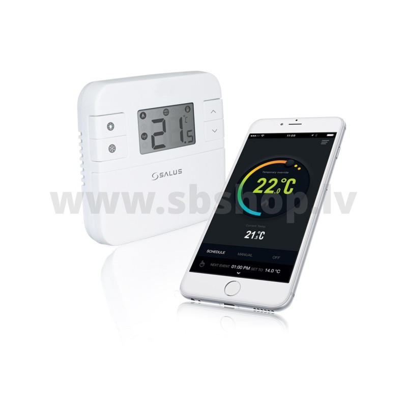 Bezvadu programmējami interneta termostati SALUS RT310i