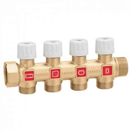 Kolektors ūdensapg.4-ceļu 3/4  CALEFFI