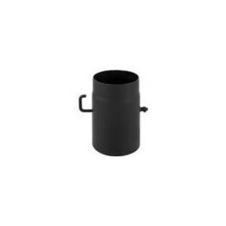 Black steel chimney pipes with gate valves 500mm d130