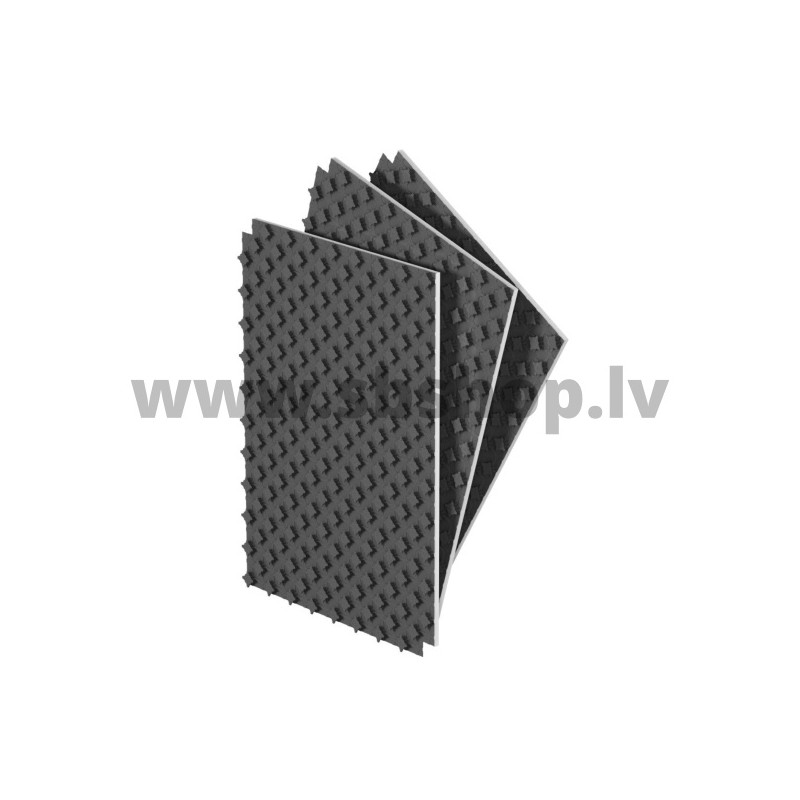 Grīdas plāksne melna 1,1mx0.8x38mm ( 0,88m2) Termo Compact (10gab kastē)