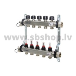 Uponor SmartS kolektors ar plūsmas mērītājiem FM 4X