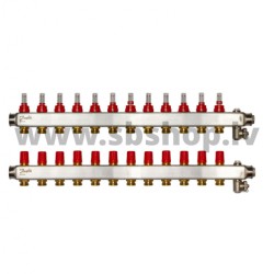 SSM-12F Kolektors 12+12ar plūsmas mērītāju 1 DANFOSS