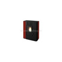 Granulu fireplace with 1 papildus gaisa izvadu Eva Calor NELLA red 9.3 kW