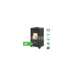 Wood fireplace Eva Calor LELA 6 kW black