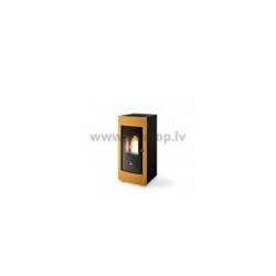 Granulu fireplace with 1 papildus gaisa izvadu Eva Calor EVELYN 11.5kW dzeltens