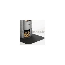 Floor protection panel for fireplaces Eva Calor 900x900 black