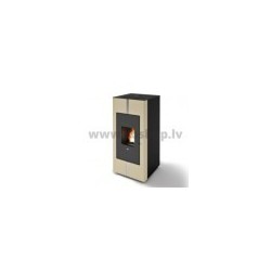 Granulu fireplace Eva Calor TOSCA 24 kW with central heating beige