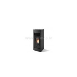 Granulu fireplace with 2 gaisa izvadiem Eva Calor LETIZIA CANAL 15kW black