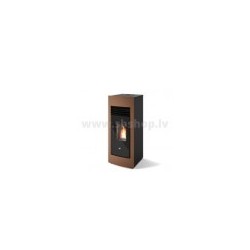 Granulu fireplace with 2 gaisa izvadiem Eva Calor LETIZIA CANAL 15kW brown