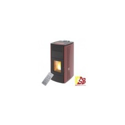 CENTROMETAL pellet stove ZV16 C red with central heating 4,89/16,1 kW