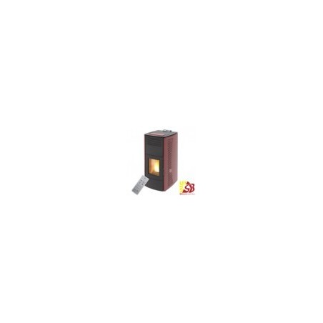 CENTROMETAL pellet stove ZV16 C red with central heating 4,89/16,1 kW