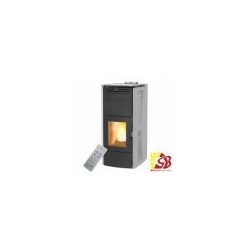 CENTROMETAL pellet stove ZV16 S gray with central heating 4,89/16,1 kW