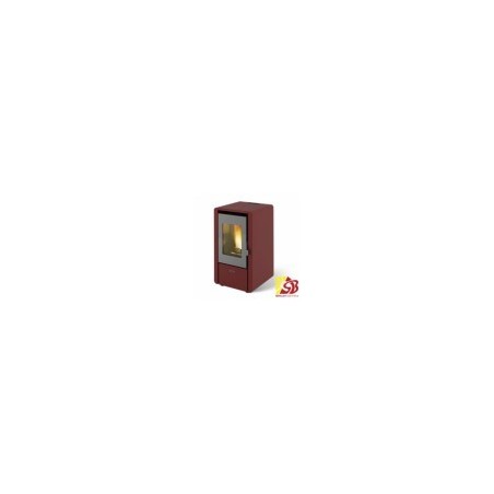 Centrometal pellet stove CentroPelet Z6 C, red 2,7-6,15kW with air heating
