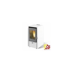 Centrometal pellet stove CentroPelet Z6 B, white 2,7-6,15kW with air heating