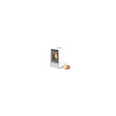 Centrometal pellet stove CentroPelet Z6 B, white 2,7-6,15kW with air heating