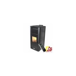 CENTROMETAL pellet stove ZV20 S pelēks with central heating 5,1/18,46 kW
