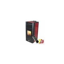 CENTROMETAL pellet stove ZV20 C red with central heating 5,1/18,46 kW