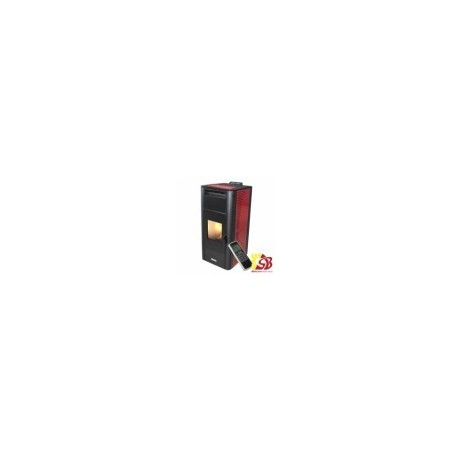 CENTROMETAL pellet stove ZV20 C red with central heating 5,1/18,46 kW