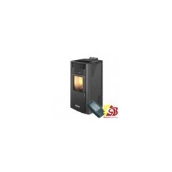 CENTROMETAL pellet stove ZV14 S pelēks with central heating 4,17/12,46 kW