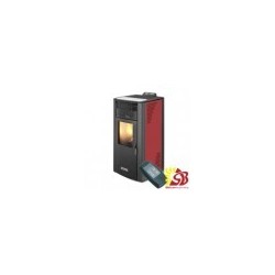 CENTROMETAL pellet stove ZV14 C red with central heating 4,17/12,46 kW