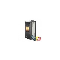 CENTROMETAL pellet stove ZV14 B white with central heating 4,17/12,46 kW