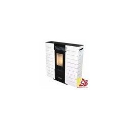 Centrometal pellet stove CentroPelet ZS10 B white, 2,92-9,01kW, with air heating