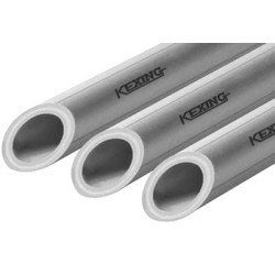 P Caurule pelēka ar šķiedr. PN25 d25*4.2mm apkurei un k.ūd.