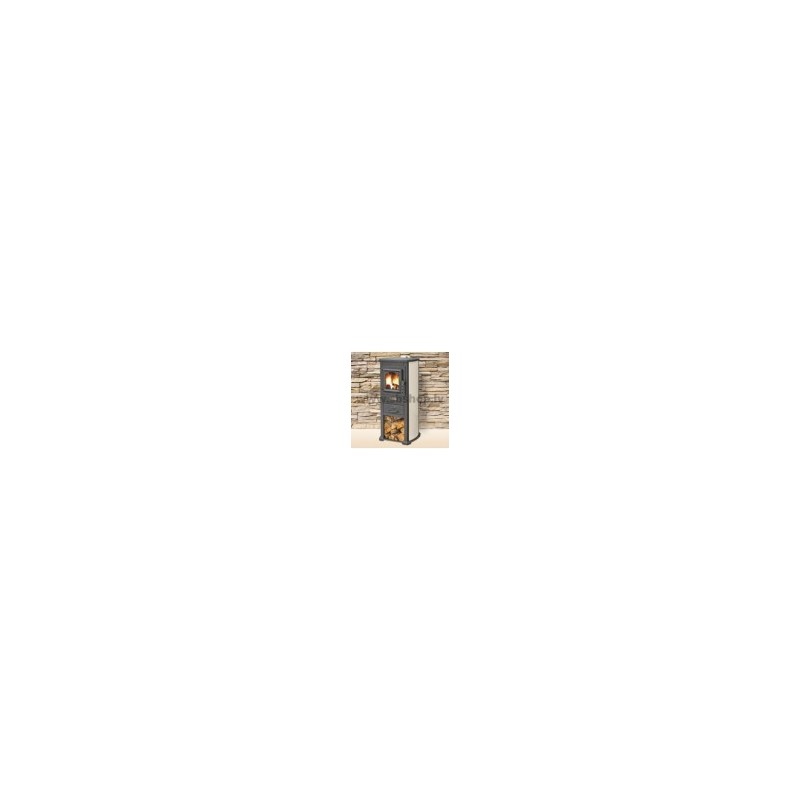 Wood fireplace BLIST EKONOMIK LUX N 5 kW, beige