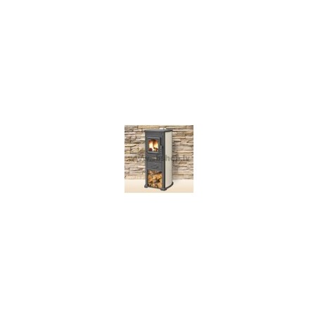Wood fireplace BLIST EKONOMIK LUX N 5 kW, beige